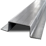 Лага для секции забора из П образного элемента